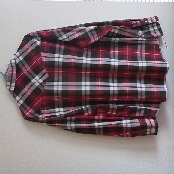 Vintage Wrangler pearl snap plaid button up - Picture 5 of 9